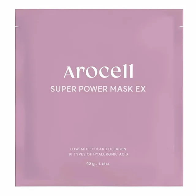 Arocell SUPER POWER Маска гидрогелевая с коллагеном и гиалуроновой кислотой | 42г | SUPER POWER Mask EX