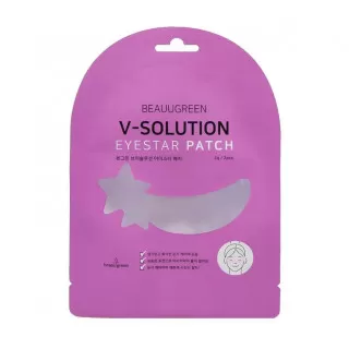BeauuGreen V-Solution Гидрогелевые патчи для кожи вокруг глаз | 2г | V-Solution EyeStar Patch