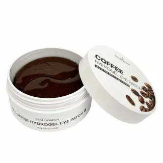 BeauuGreen Гидрогелевые патчи для кожи вокруг глаз, с кофеином, 60шт | Coffee Hydrogel Eye Patch