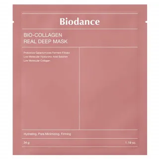 Biodance Маска гидрогелевая с коллагеном, для эластичности кожи, 34г | Bio Collagen Real Deep Mask