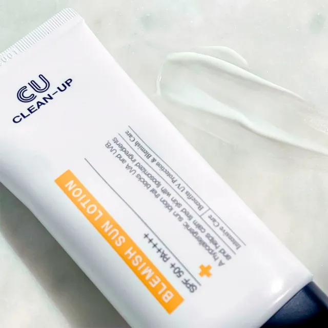 CU CLEAN-UP Дневной успокаивающий крем-лосьон, солнцезащитный SPF50+ PA++++ | 60мл | CUSKIN CU CLEAN-UP Blemish Sun Lotion SPF50+ PA++++