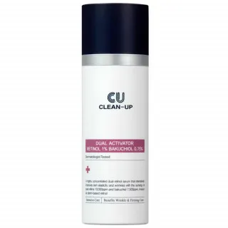 CU CLEAN-UP Activator Сыворотка - активатор концентрированная двойного действия, с ретинолом 1% и бакучиолом 0.75% | 30мл | CUSKIN CU CLEAN-UP Dual Activator Retinol 1% Bakuchiol 0.75%