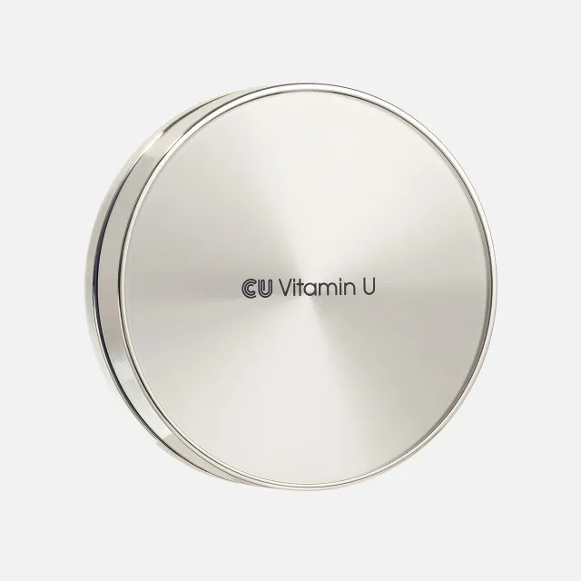 CU Vitamin U Coverfit Увлажняющий крем кушон с эффектом сияния, no.21, SPF50+ PA++++, 1*(15г+15г) / CUSKIN CU: Vitamin U Coverfit Cushionpact SPF50+ PA++++, no.21