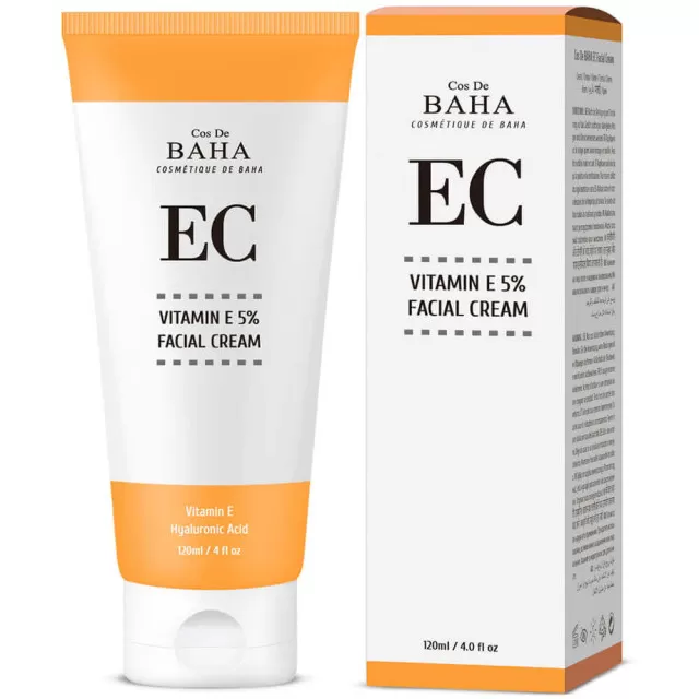 Cos De BAHA Крем с 5% витамина Е и церамидами, восстанавливающий | 120мл | Vitamin E 5% Facial Cream (EC)