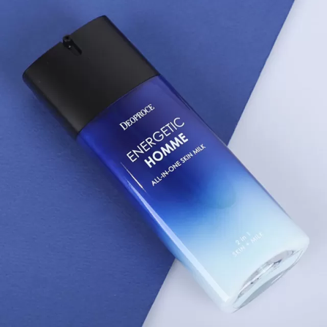 Deoproce Energetic Homme Мужской многофункциональный лосьон 2 в 1 | 130мл | All-In-One Skin Milk