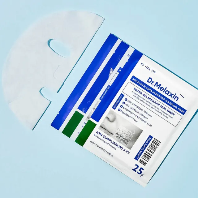 Dr.Melaxin AQUA ION Маска тканевая с аква-ионной плазмой | 25г | AQUA ION PLASMA Hydrating Water Gel Mask