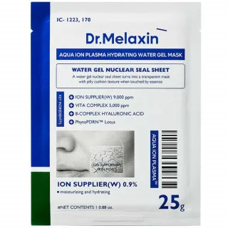 Dr.Melaxin AQUA ION Маска тканевая с аква-ионной плазмой | 25г | AQUA ION PLASMA Hydrating Water Gel Mask