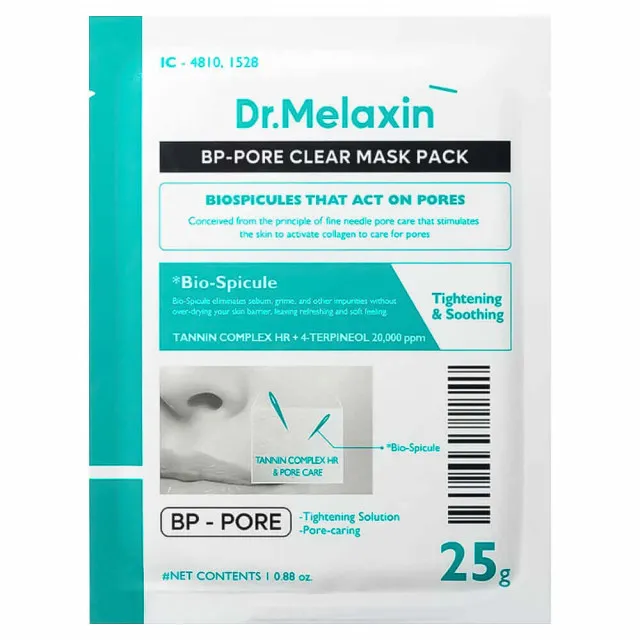Dr.Melaxin BP Маска тканевая для сужения пор с биоспикулами | 25г | BIO-SPICULE BP Pore Clear Mask Pack