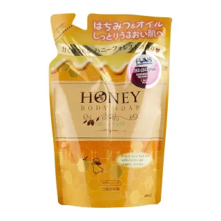 Funs Honey Гель для душа увлажняющий с экстрактом меда и маслом жожоба (сменный блок) | 400мл | Honey Body Soap Oil in Type