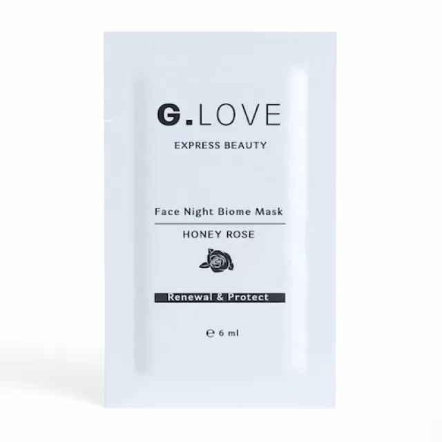 G.LOVE Маска ночная для лица, восстановление и защита | 6мл | G LOVE Face Night Biome Mask HONEY ROSE