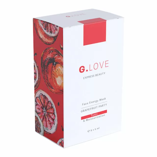 G.LOVE Маска для лица с ниацинамидом | 6мл | G LOVE Face Energy Mask GRAPEFRUIT PARTY