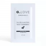 G.LOVE Маска ночная обновляющая | 4мл | G LOVE Face Micro-peel Mask NIGHT CRANBERRIES