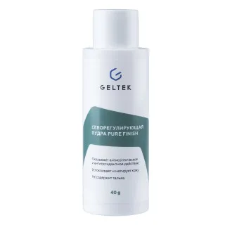 ГЕЛЬТЕК Себорегулирующая пудра Pure Finish, 40г (флакон), GELTEK