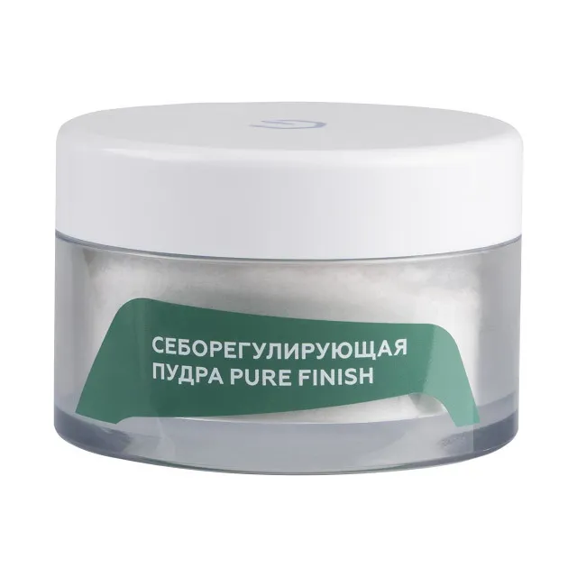 ГЕЛЬТЕК Себорегулирующая пудра Pure Finish, 10г (банка), GELTEK