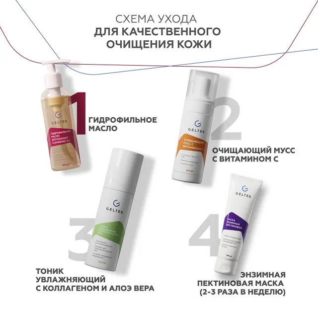 ГЕЛЬТЕК cleansing Гидрофильное масло Antioxidant Cleansing Oil, 140мл, GELTEK