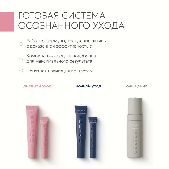 GELTEK Day/Night Крем дневной для век антивозрастной с центеллой, 20мл, ГЕЛЬТЕК