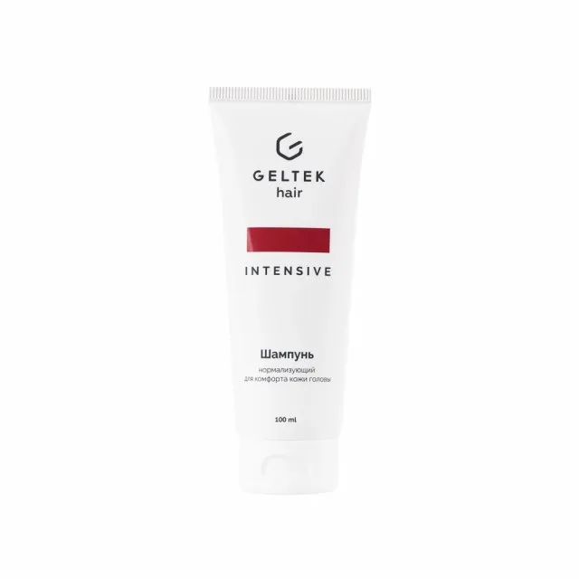 GELTEK hair Шампунь нормализующий для комфорта кожи головы (против перхоти), 100мл (туба), ГЕЛЬТЕК