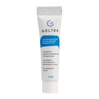 ГЕЛЬТЕК sun protection Солнцезащитный увлажняющий флюид SPF50+, 5мл, GELTEK