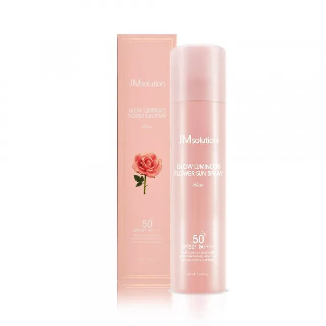 JMsolution Glow Luminous Солнцезащитный спрей с розой SPF50+ PA++++ | 180мл | Glow Luminous Flower Sun Spray Rose SPF50+ PA++++
