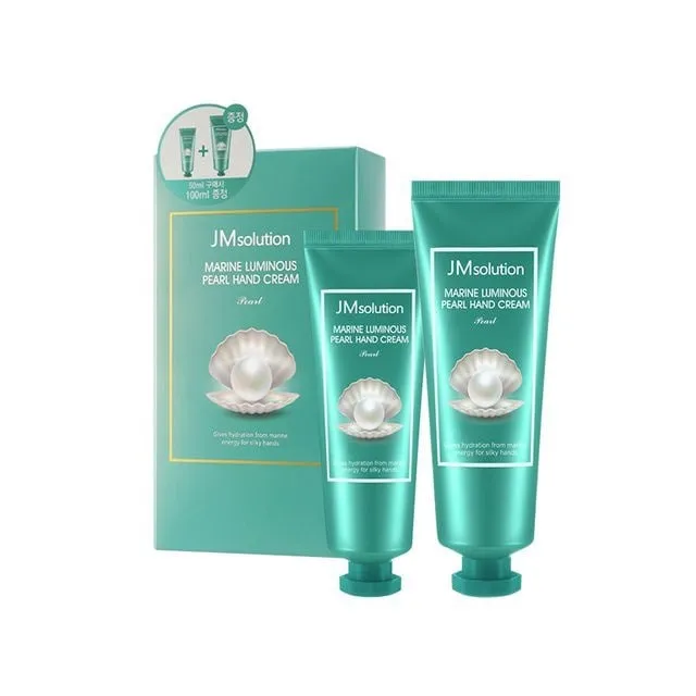 JMsolution Marine Luminous Крем для рук с экстрактом жемчуга | 100мл+50мл | Marine Luminous Pearl Hand Cream