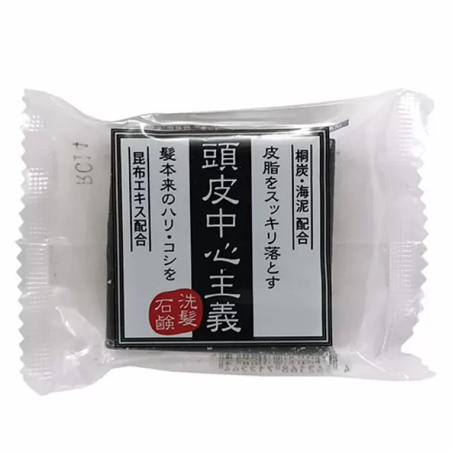 KIKUBOSHI Мыло-шампунь универсальное для очищения жирной кожи головы, волос и тела (для мужчин) | 30г | Scalp Сare Hair Soap