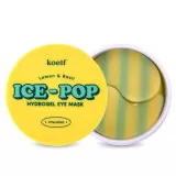 koelf Ice-Pop Гидрогелевые патчи для кожи вокруг глаз с экстрактом лимона и базилика осветляющие | 60шт | Ice-Pop Lemon and Basil Hydrogel Eye Mask