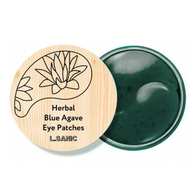 L.SANIC Патчи гидрогелевые с экстрактом голубой агавы | 60шт | LSANIC Herbal Blue Agave Hydrogel Eye Patches