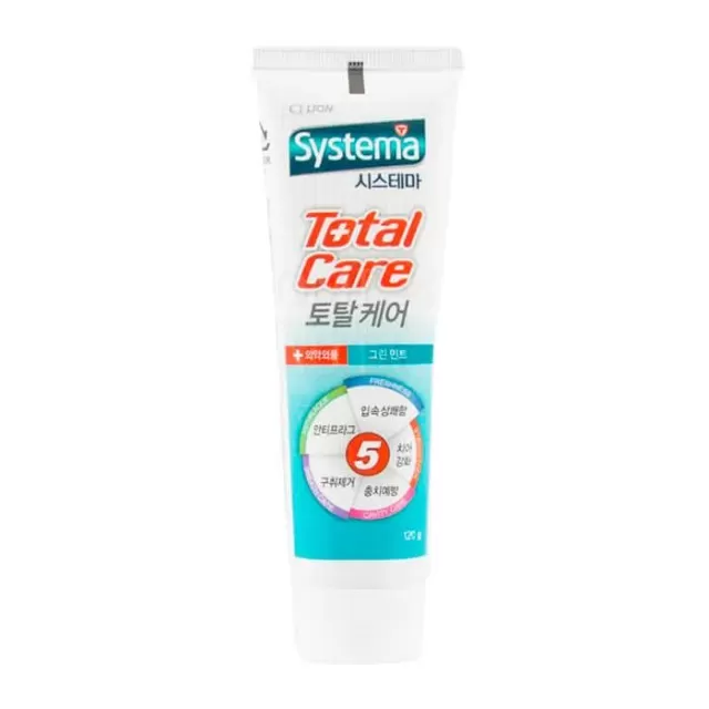 LION Systema Зубная паста Комплексный уход, со вкусом мяты | 120г | Systema Total Care Toothpaste, Green Mint