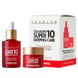 MEDI-PEEL Collagen Super10 Набор для лица (сыворотка + крем), омолаживающий, с коллагеном, ночной | 30мл+10г | Collagen Super10 Sleeping Care Set