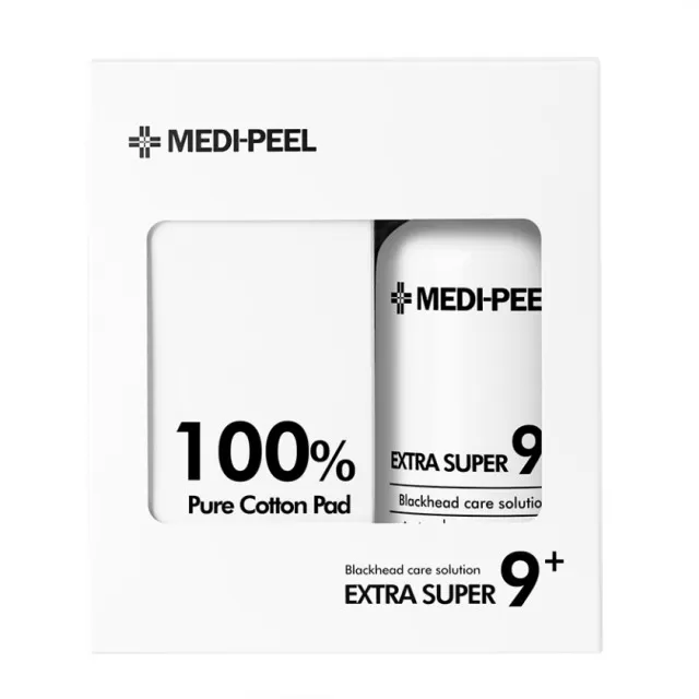 MEDI-PEEL Extra Super 9 Очищающее средство для удаления черных точек | 250мл | Extra Super 9 and Cotton Pad