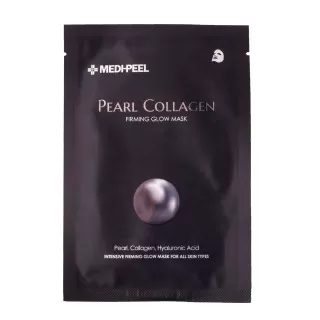 MEDI-PEEL Маска с жемчугом и коллагеном, разглаживающая | 25мл | Pearl Collagen Firming Glow Mask