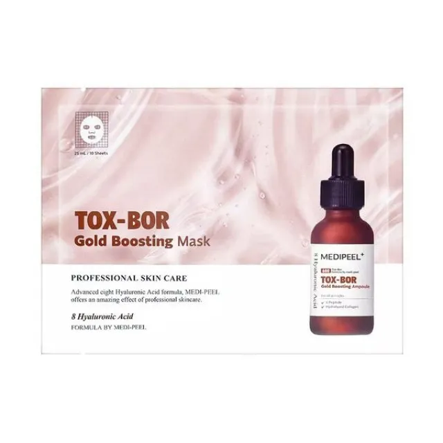 MEDIPEEL TOX-BOR Маска питательная антивозрастная с золотом и пептидами | 25мл | TOX-BOR Gold Boosting Mask
