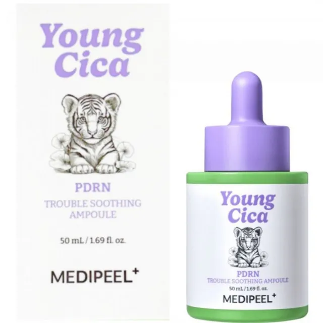 MEDIPEEL Young Cica Сыворотка ампульная с ПДРН и центеллой, успокаивающая | 50мл | Young Cica PDRN Trouble Soothing Ampoule