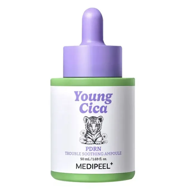 MEDIPEEL Young Cica Сыворотка ампульная с ПДРН и центеллой, успокаивающая | 50мл | Young Cica PDRN Trouble Soothing Ampoule