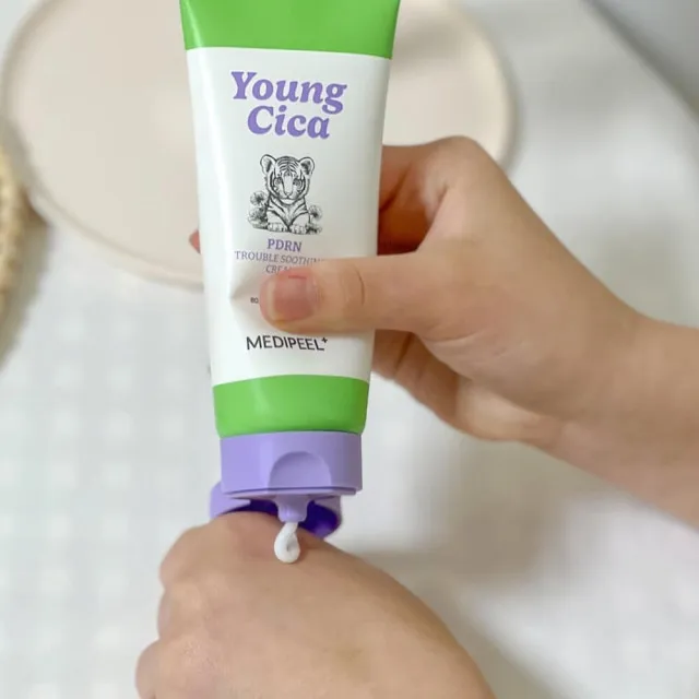 MEDIPEEL Young Cica Крем с ПДРН и центеллой, успокаивающий | 80мл | Young Cica PDRN Trouble Soothing Cream