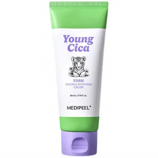 MEDIPEEL Young Cica Крем с ПДРН и центеллой, успокаивающий | 80мл | Young Cica PDRN Trouble Soothing Cream