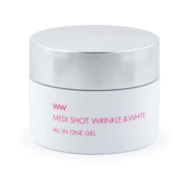 WW MEDI SHOT Крем-гель для ухода за зрелой кожей, 75г / brilliant colors (MEISHOKU) WW MEDI SHOT WRINKLE&WHITE ALL IN ONE GEL