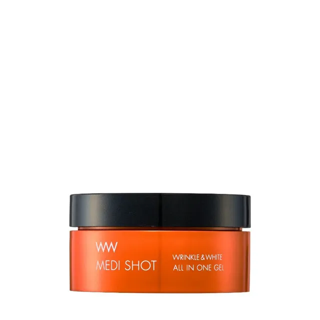 WW MEDI SHOT Крем-гель для ухода за зрелой кожей, 50г / brilliant colors (MEISHOKU) WW MEDI SHOT WRINKLE&WHITE ALL IN ONE GEL