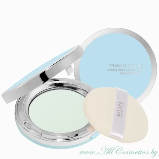 MISSHA THE STYLE Пудра компактная, матирующая, No.1 Clear Mint | 11г | THE STYLE Fitting Wear Sebum-Cut Pressed Powder, No.1 Clear Mint