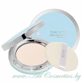 MISSHA THE STYLE Пудра компактная, матирующая, No.2 Clear Peach | 11г | THE STYLE Fitting Wear Sebum-Cut Pressed Powder, No.2 Clear Peach