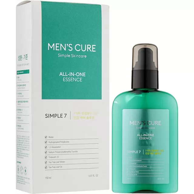 MISSHA Mens Cure Эссенция для лица для мужчин | 150мл | Mens Cure Simple 7 All-In-One Essence