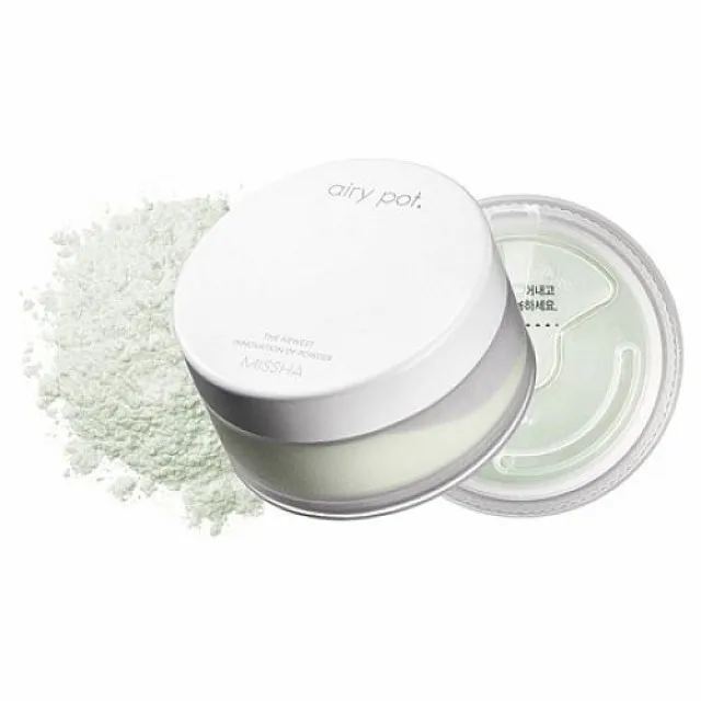 MISSHA Airy Pot Пудра рассыпчатая матирующая, оттенок мятный | 9г | Airy Pot Powder Mint