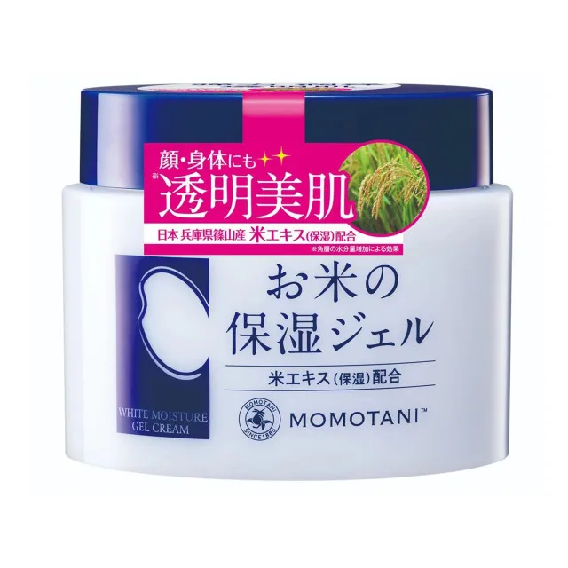 White Moisture Увлажняющий крем-гель с экстрактом риса для лица и тела, 230г / MOMOTANI Rice Moisture Cream