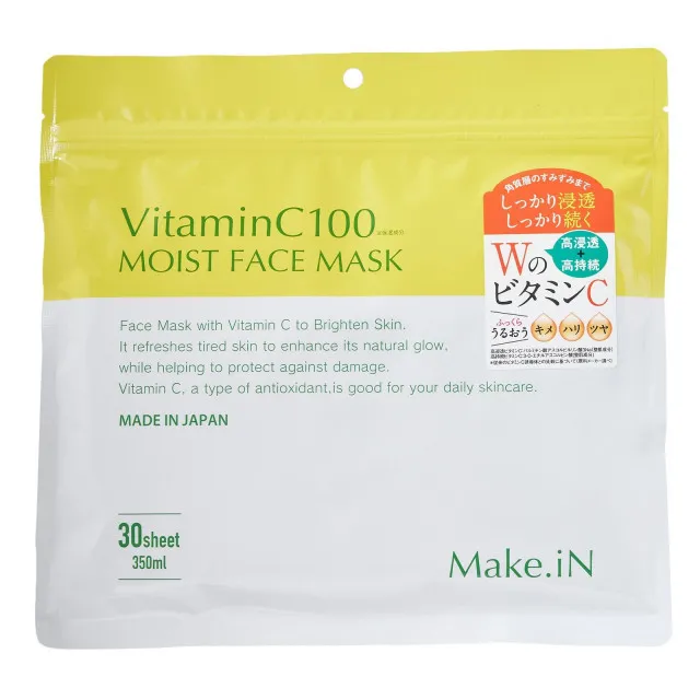 Make.iN Vitamin C 100 Маска тканевая с Витамином С, набор 30шт(350мл) / Vitamin C 100 Moist Face Mask