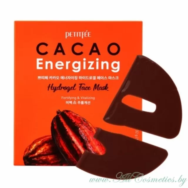 PETITFEE Cacao Energizing Гидрогелевая маска для лица, Какао | 32г | Cacao Energizing Hydrogel Face Mask