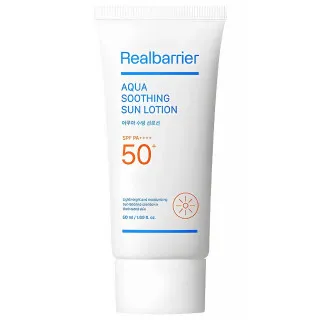 Real Barrier Aqua Soothing Солнцезащитный лосьон, увлажняющий и успокаивающий кожу, SPF50+ PA++++ | 50мл | Real Barrier Aqua Soothing Sun Lotion SPF 50+ PA++++