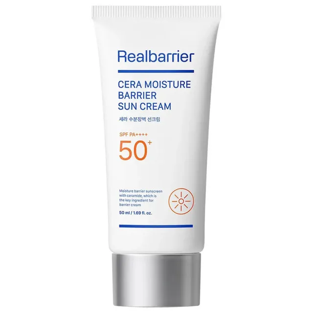 Real Barrier Солнцезащитный крем, барьерный увлажняющий, SPF50+ PA++++ | 50мл | Real Barrier Cera Moisture Barrier Sun Cream SPF 50+ PA++++