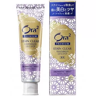 SUNSTAR Ora2 Premium Зубная паста Премиум, Лаванда и Мята | 100гр | Ora2 Premium Stain Clear Toothpaste, Premium Aromatic Mint