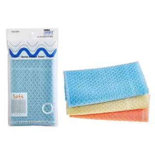 SUNGBO CLEAMY Мочалка для душа, средней жесткости (Soft Type 3) no.060 | CLEAMY Sense Shower Towel