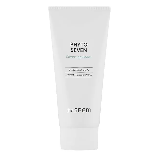 the SAEM PHYTO SEVEN Пенка для умывания с успокаивающим фито-комплексом | 150мл | PHYTO SEVEN Seven Cleansing Foam